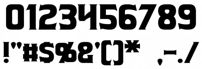 Beastformer Font OTHER CHARS