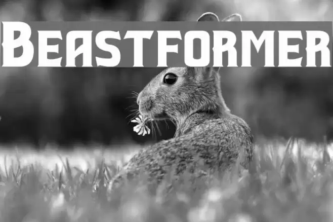 Beastformer Font examples