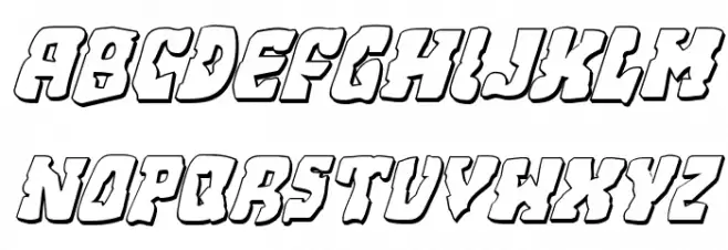 Beastian 3D Italic Fonte MAIÚSCULAS