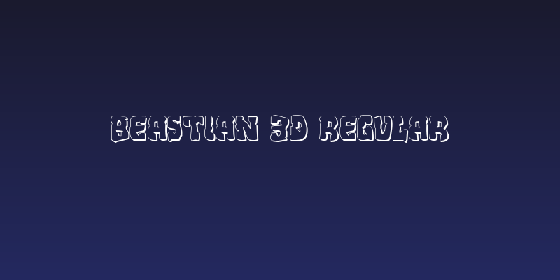 Beastian 3D Regular Social Header