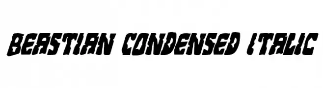 Beastian Condensed Italic 