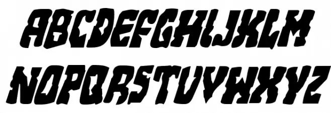 Beastian Condensed Italic Font Litere mari
