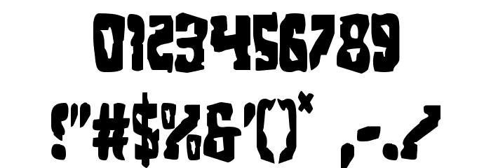 Beastian Condensed Font OTHER CHARS
