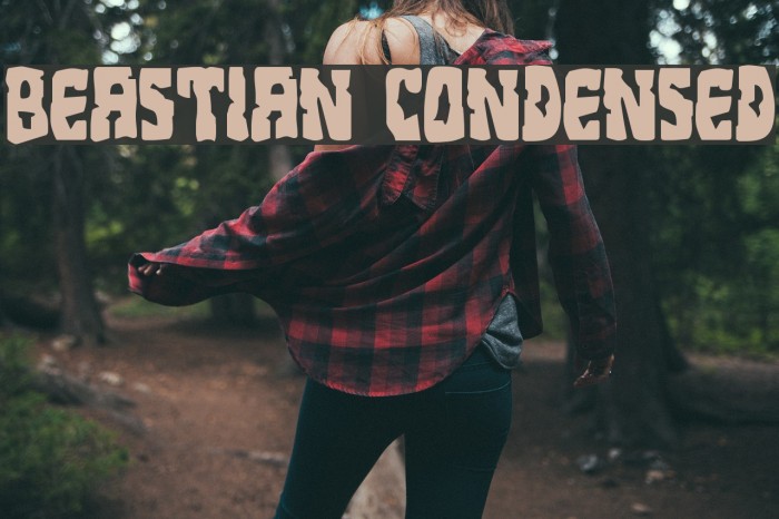 Beastian Condensed Font examples