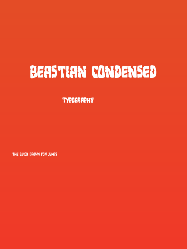 Beastian Condensed Poster