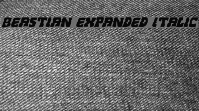Beastian Expanded Italic Font examples