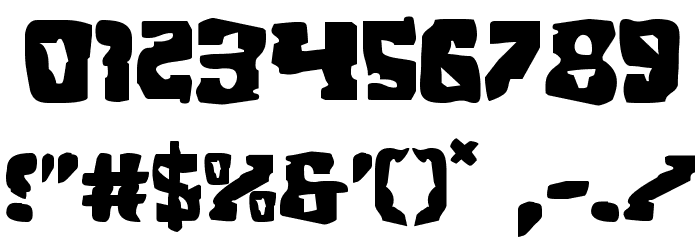 Beastian Expanded Font OTHER CHARS