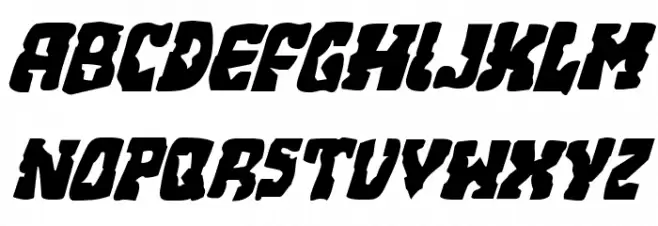 Beastian Italic Schriftart Groß