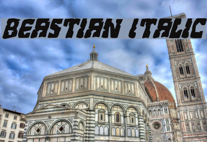 Beastian Italic Font examples