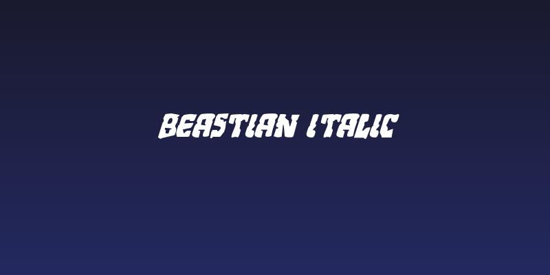 Beastian Italic Social Header