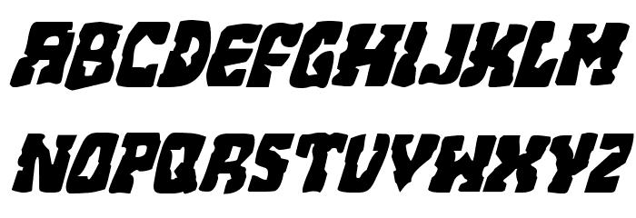 Beastian Italic Font LOWERCASE