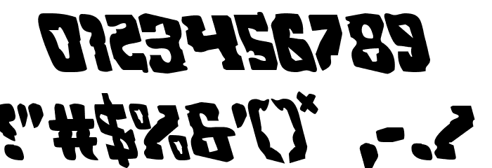 Beastian Leftalic Font OTHER CHARS