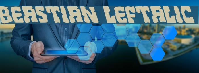 Beastian Leftalic Font examples