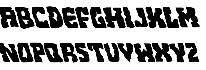 Beastian Leftalic Font LOWERCASE