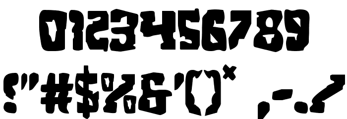 Beastian Regular Font OTHER CHARS