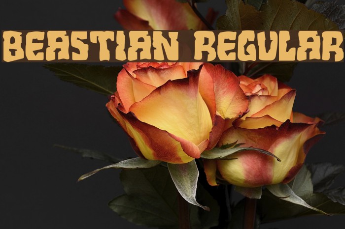 Beastian Regular Font examples