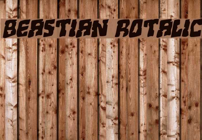 Beastian Rotalic Font examples