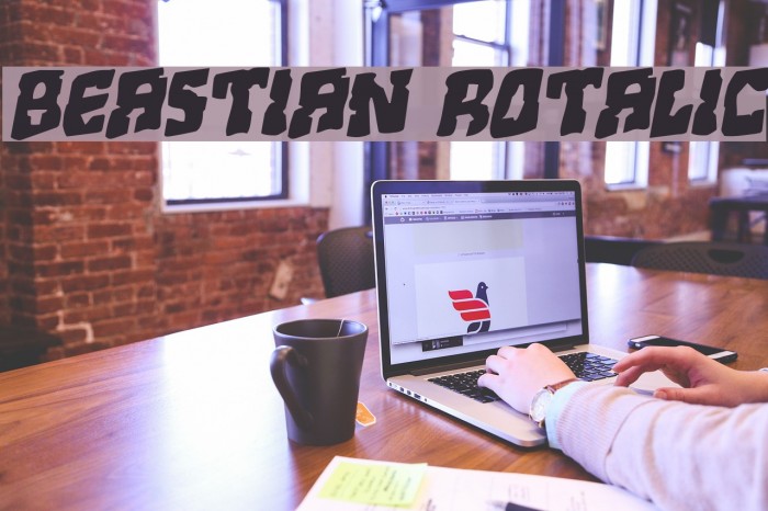 Beastian Rotalic Font examples