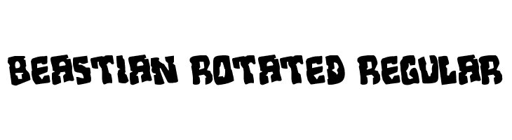 Beastian Rotated Regular  font caratteri gratis