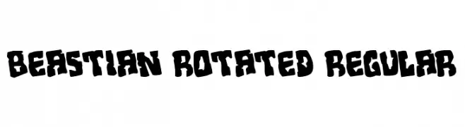 Beastian Rotated Regular  Fuentes Gratis Descargar