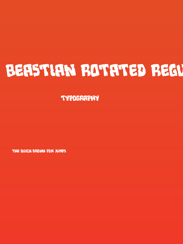 Beastian Rotated Regular Poster