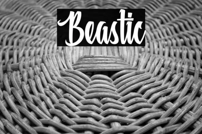 Beastic Font examples