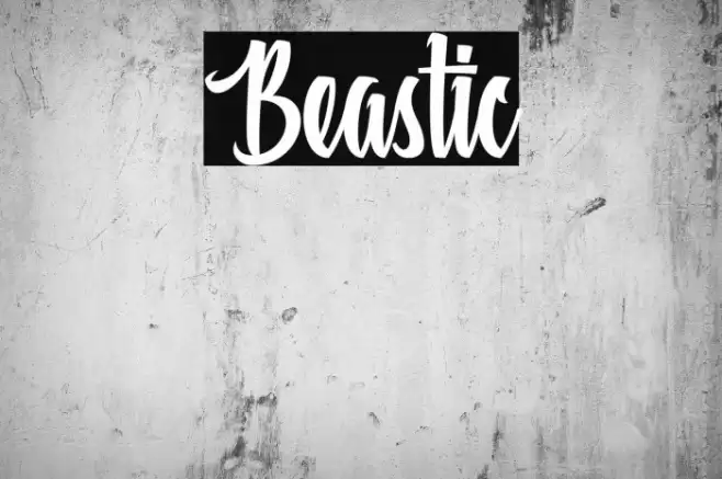 Beastic Font examples