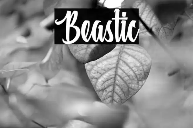 Beastic Font examples