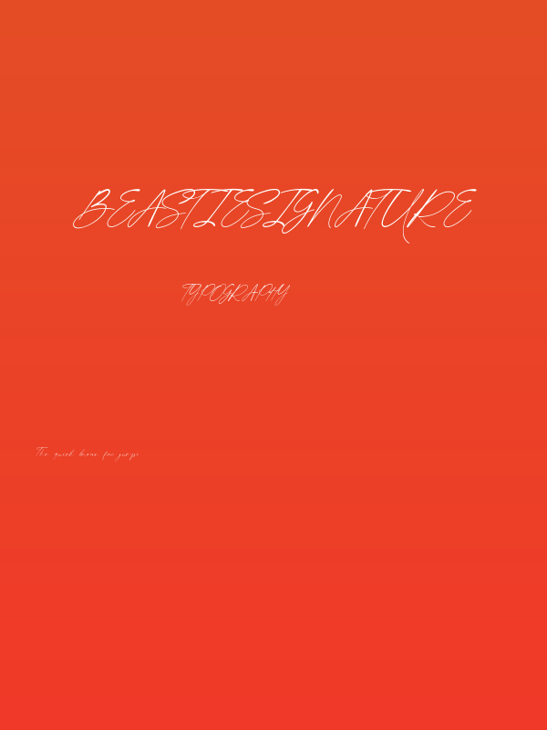 BeastieSignature Poster