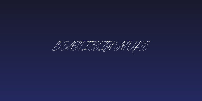 BeastieSignature Social Header