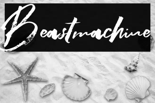 Beastmachine Font examples