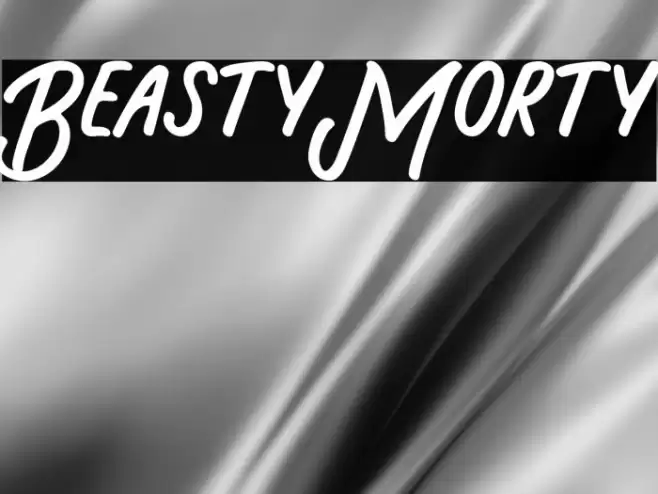 Beasty Morty Font examples