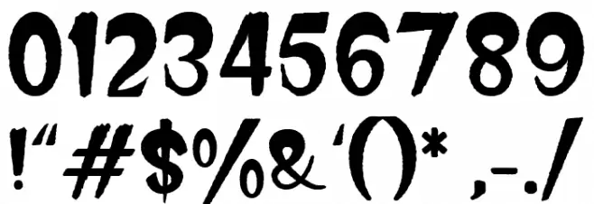 Beat Ghost One Regular Font OTHER CHARS