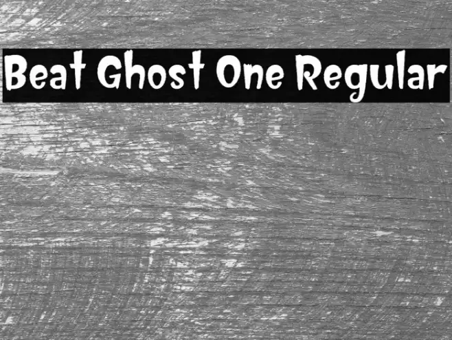 Beat Ghost One Regular Font examples