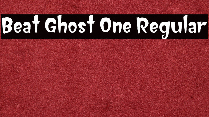Beat Ghost One Regular Example 2