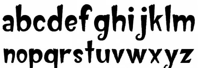 Beat Ghost One Regular Font LOWERCASE