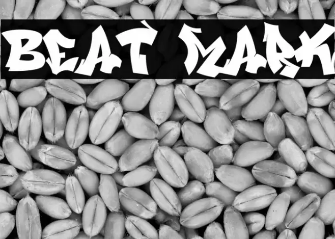 Beat Mark Font examples