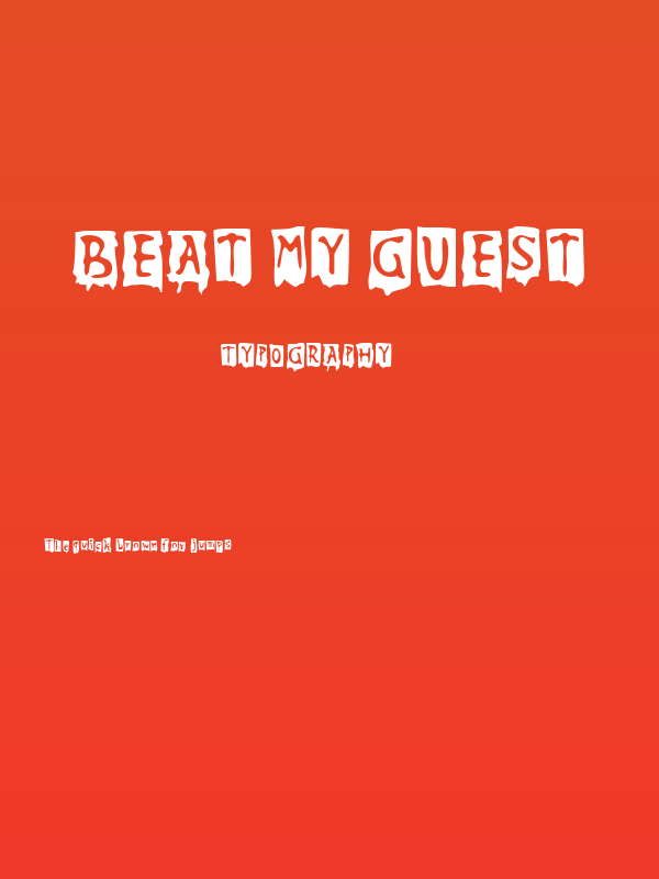 Beat My Guest Poster