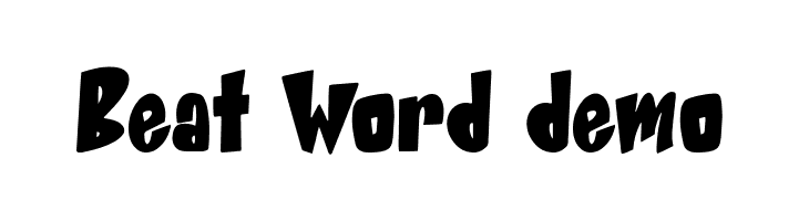 Beat Word demo  font caratteri gratis