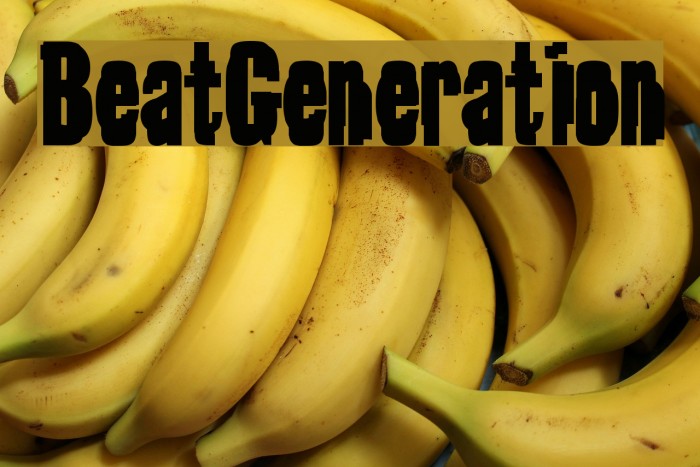 BeatGeneration Font examples