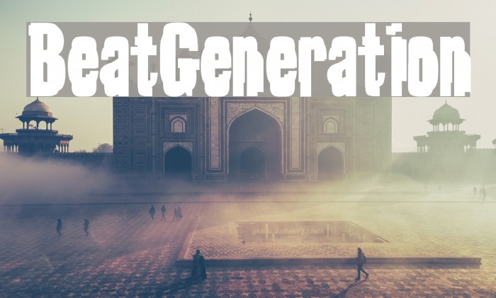 BeatGeneration Font examples