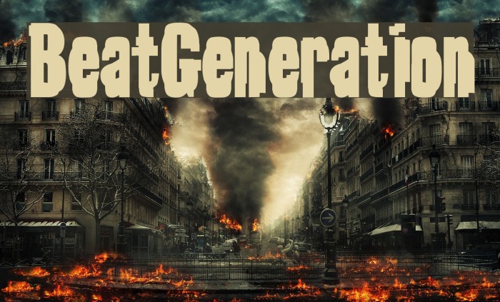 BeatGeneration Font examples