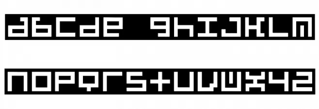 Beatbox InBox Schriftart Kleinbuchstaben