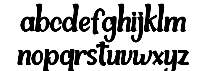 Beatgh Font LOWERCASE