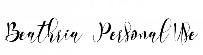Beathria - Personal Use  Fuentes Gratis Descargar