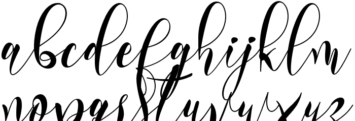 Beathria - Personal Use Font LOWERCASE