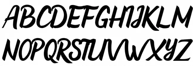 Beathy Schriftart Groß