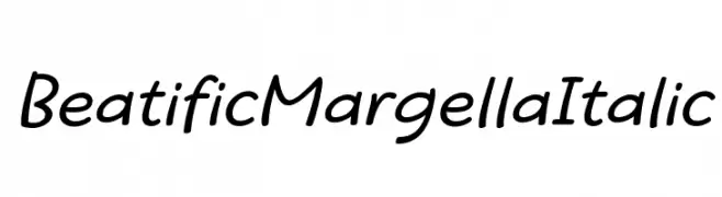 Beatific Margella Italic 