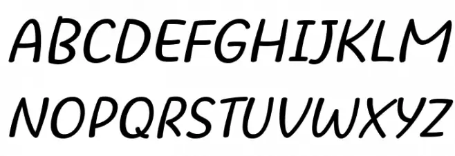 Beatific Margella Italic Font Litere mari