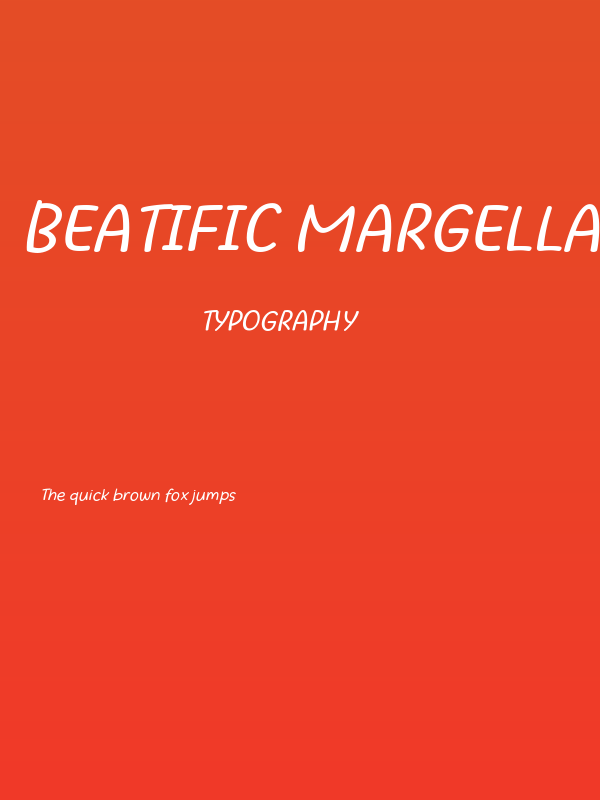 Beatific Margella Italic Poster